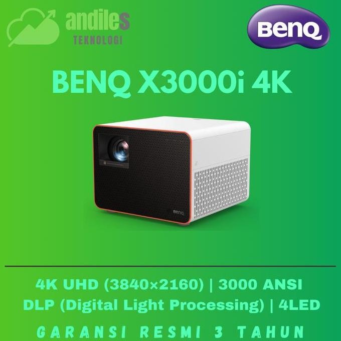 BenQ X3000i : Proyektor 4K HDR, Gaming Sempurna - Projektor 4K BENQ X3000i HDR 4K 4LED