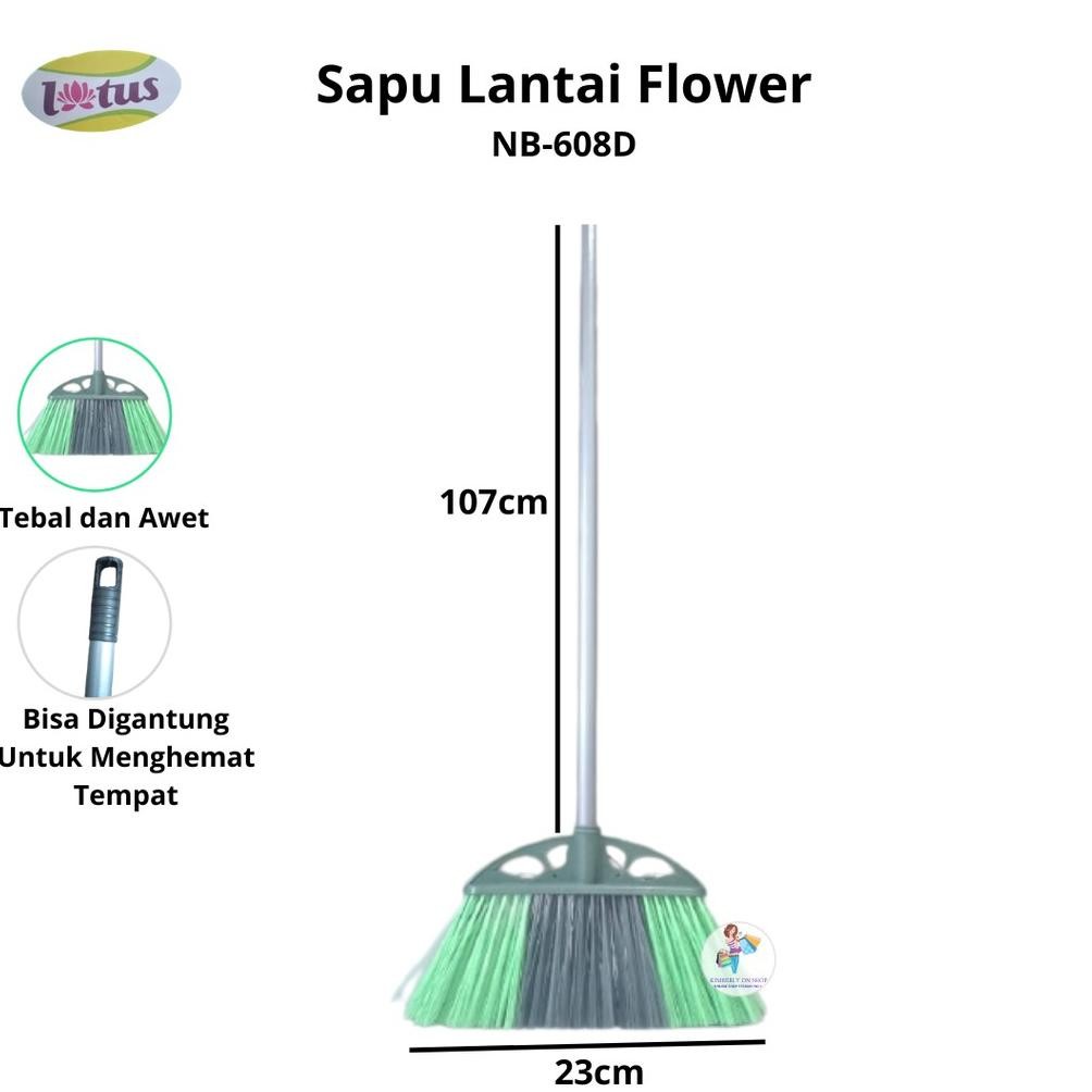 Lotus Sapu Lantai Daun Warna Nb-608D Baru