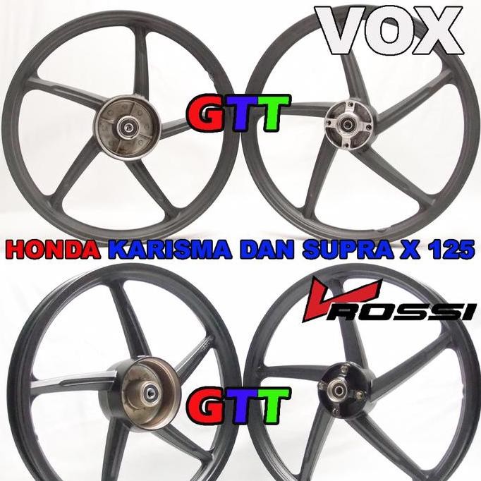 VELG RACING VROSSI HONDA KARISMA DAN SUPRA X 125 REM BELAKANG TROMOL
