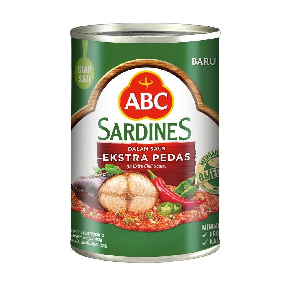 

ready ABC Sarden Saus Extra Pedas 425 g - Multi Pack 3 pcs murah