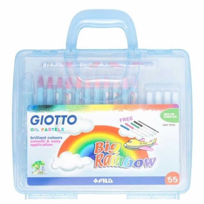 

ready Crayon Giotto Oil Pastels 55 Warna Cat Minyak Free Pensil Outlining