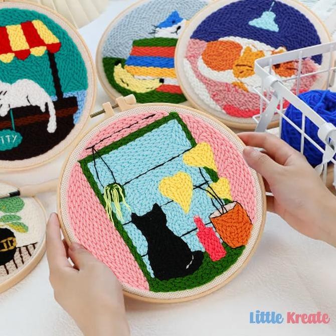 

BigPunch#02 (61-90) - DIY Punch Needle Embroidery Set / Paket Menyulam murah