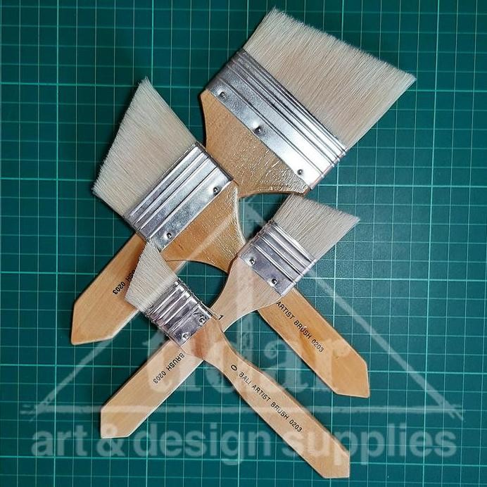 

ready Bali Artist Brush 0203 - Kuas lukis Angular / Angle / Flat / Datar