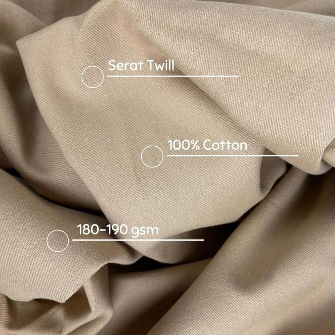 0.5 Meter Kain Canvas Twill Bahan Kanvas Twill/ Cotton Twill murah