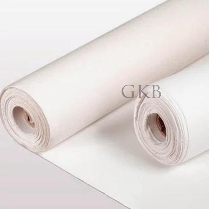 

ready Kanvas Lukis Roll 1,5m x 3m full Gesso siap Lukis