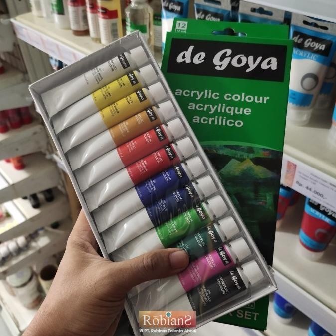 

ready Cat Lukis / Cat Akrilik Set - De Goya Acrylic Uk. 12 ml x 12 Warna