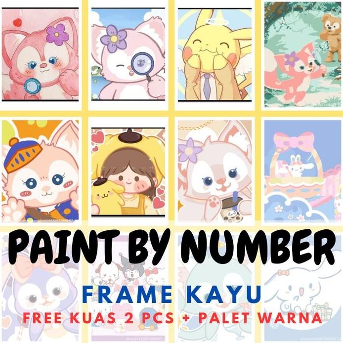 

ready Paint By Number Kanvas Lukis DIY Canvas Painting ST0025