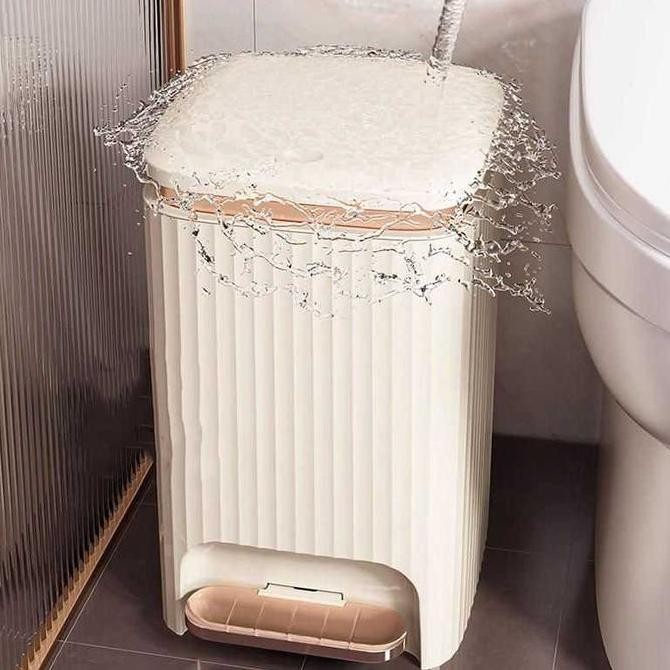 TEMPAT TONG SAMPAH PEDAL INJAK KAKI TONG SAMPAH DAPUR KAMAR MANDI INJAK PEDAL KAKI PRAKTIS TRASH BIN