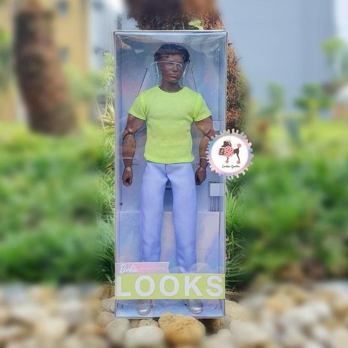 Barbie Looks Ken Doll #25 with Curly Black Hair