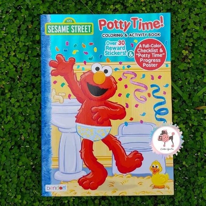 Sesame Street Elmo Potty Time Coloring and Activity Book with Stickers