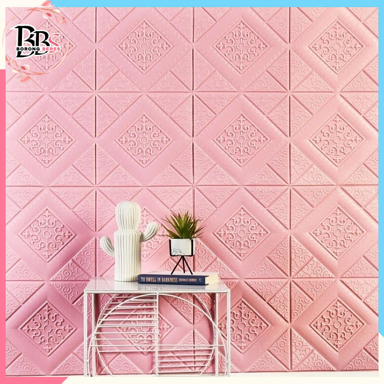 BORES Wallpaper 3D Foam Motif Batik Sultan 70 x 70Cm Tebal 6mm Sticker Wallborder Dinding 3D Motif K