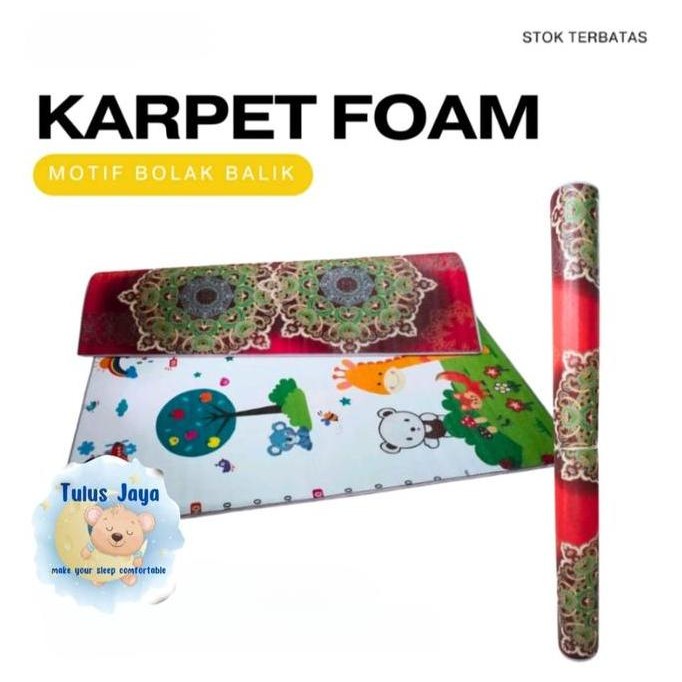 Karpet Jumbo FOAM PE Tebal 6mm | Karpet Foam Bolak Balik Karakter | Tikar Karpet Busa Tebal murah