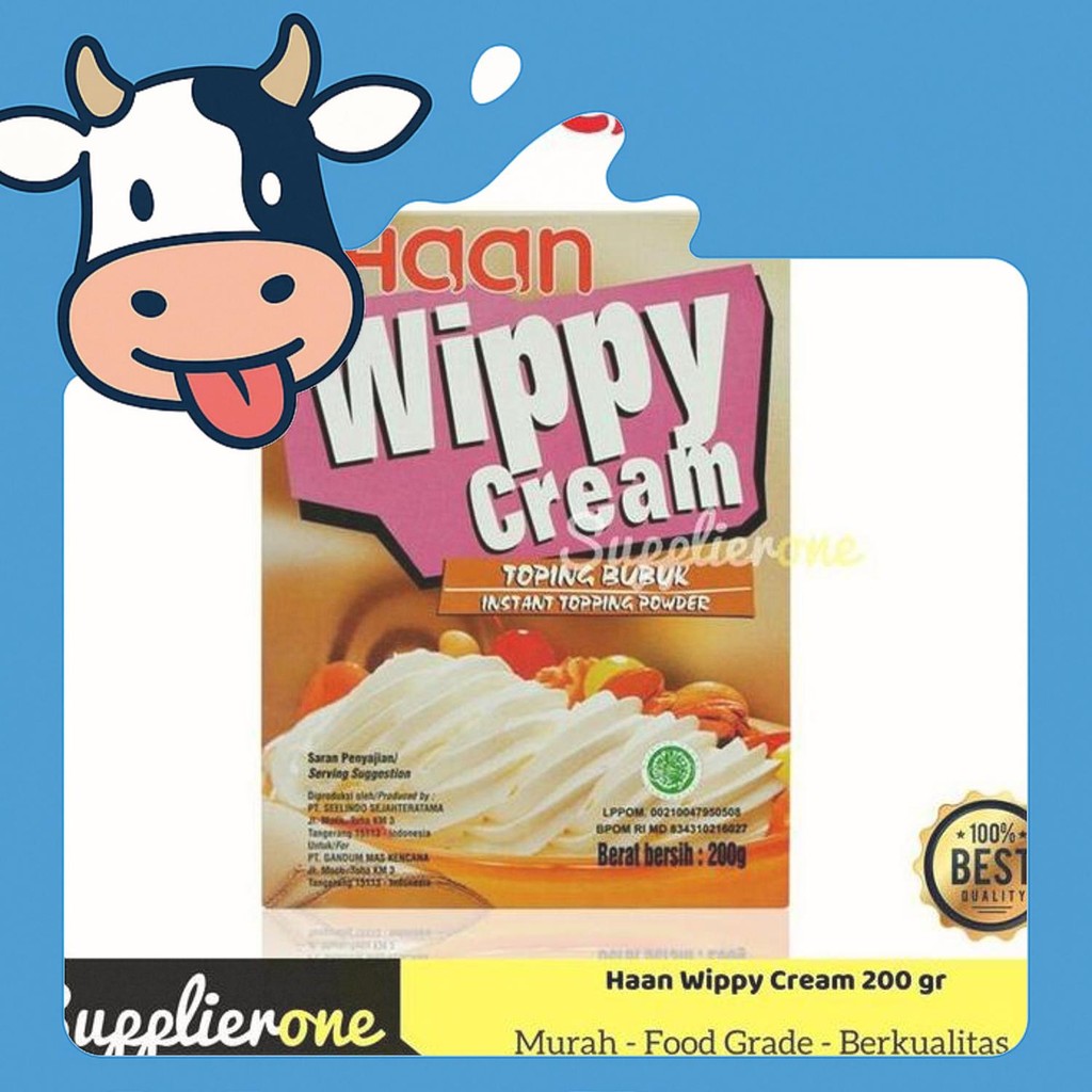 

Diskon Haan Wippy Cream / Cream Wippy Instan 200Gr / Chream Kue Instan