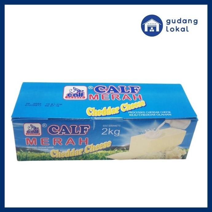 

(Expert) Keju Calf Merah Cheddar 2Kg - Keju Blok