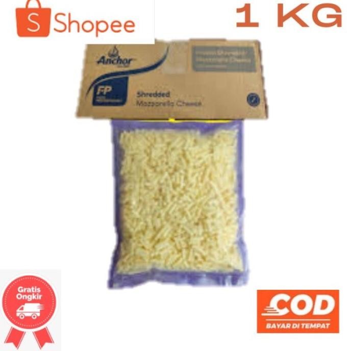 

(Expert) MOZARELLA ANCHOR SHREDED KEMASAN 1KG