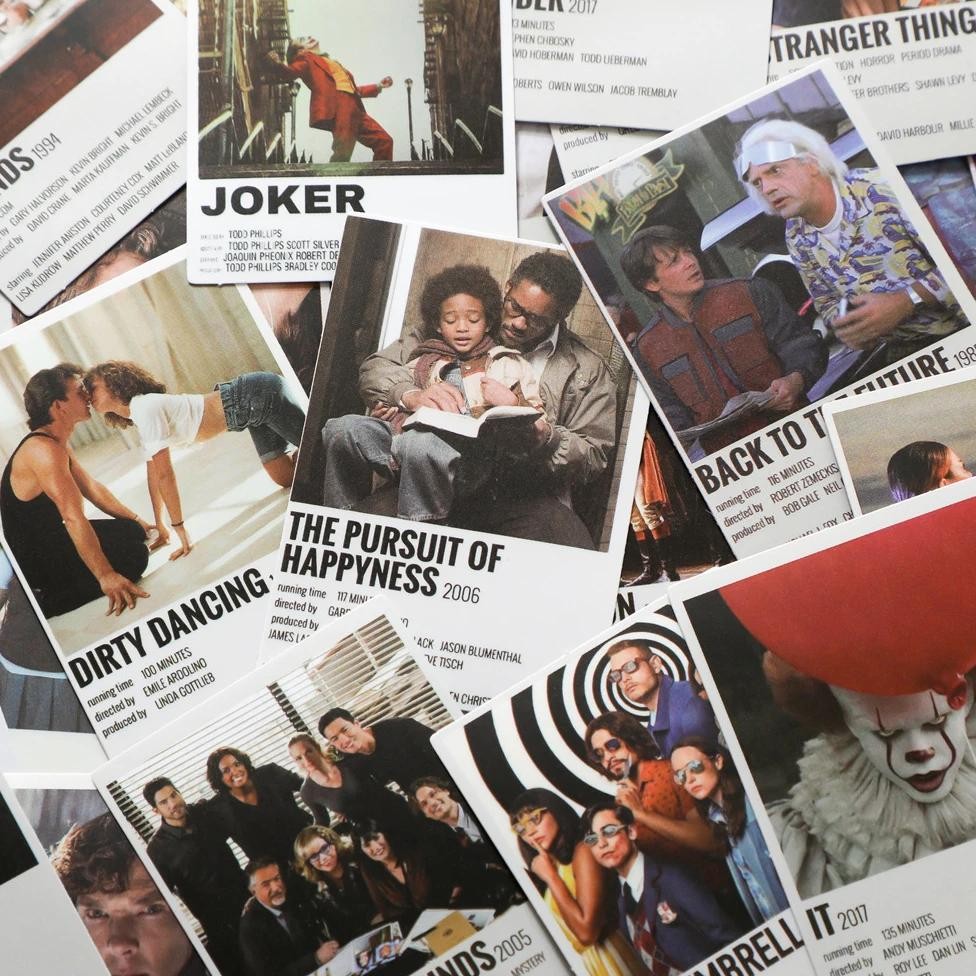 

10/30/64pcs Classic Movie Series Poster Stickers Waterproof Graffiti DIY Notebook Phone Case Luggage Anime Decals Decoration Toy