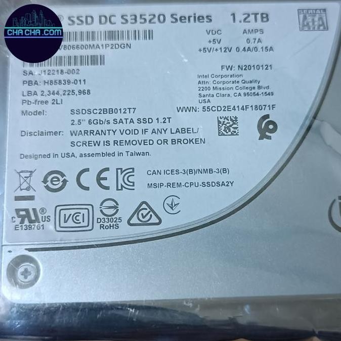 ready  SSD Server Intel 1.2TB Enterprise SSD DC S3520 Series