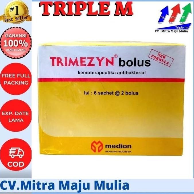 TRIMEZYN BOLUS 1 Box - Obat Hewan Ternak