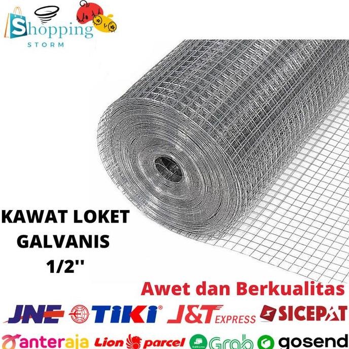 Kawat Loket Galvanis Putih 1/2 Inch Kawat Ram Putih Kawat Ayam Kandang