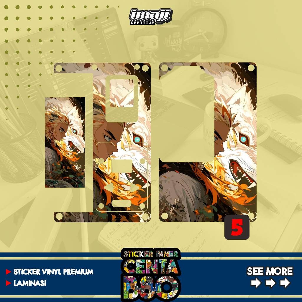 

B80 Imaji Creative 5 Garskin Stiker Custom Fullbody Bisa COD
