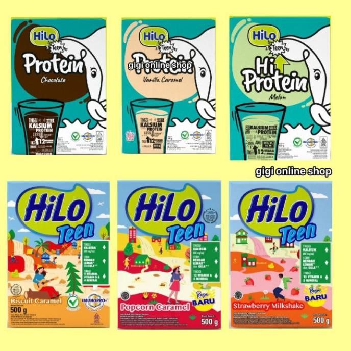 

(Expert) HiLo Teen 400g 500g - No 1 Susu Remaja Tumbuh Tinggi Kalsium Protein Lebih Rendah Gula | Chocolate Vanilla Caramel Melon Biscuit Strawberry Milkshake Popcorn