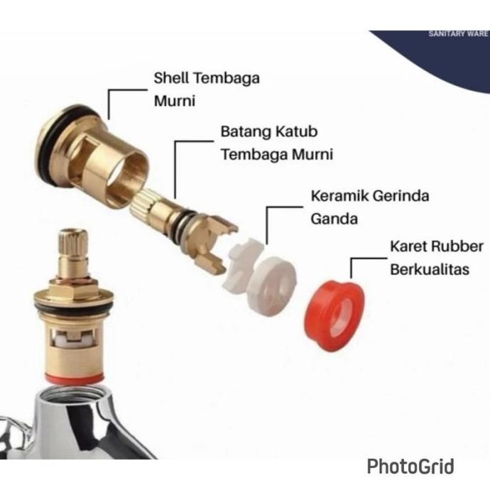 (Expert) Kran Cabang Double Onda Stainless 1/2 "/ KRAN DOUBLE ONDA/ keran cabang shower keran kran c