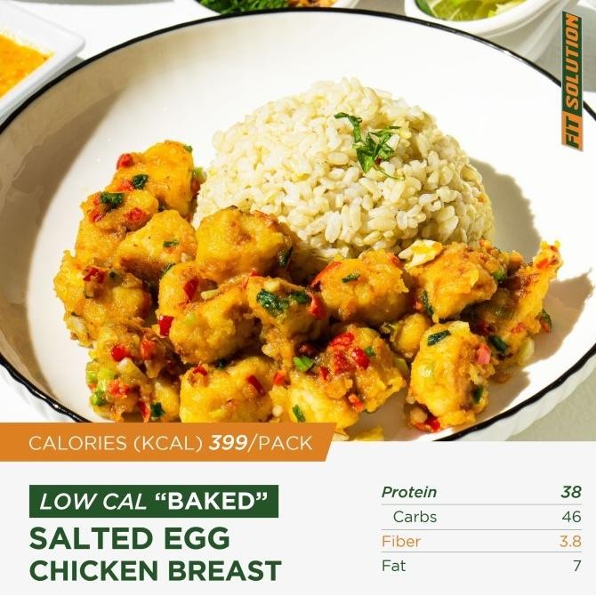 

(Expert) Low Cal Baked *NOT FRIED* Salted Egg (Telur Asin) Chicken Breast. NO OIL Healthy Hi Protein Diet Prep Meal