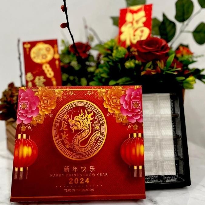 (Expert) Kotak|Dus|Box Kue Nastar Kue Kering Imlek Edition |Sekat 20&30