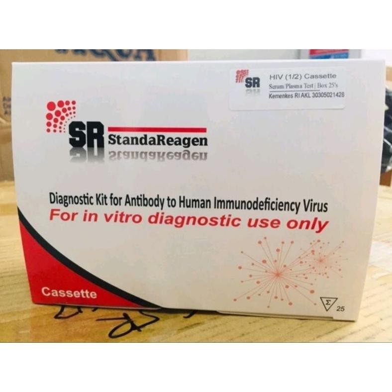 Test Hiv 1/2 cassete SR isi 25 strip / Test Hiv isi 25 strip terlaris