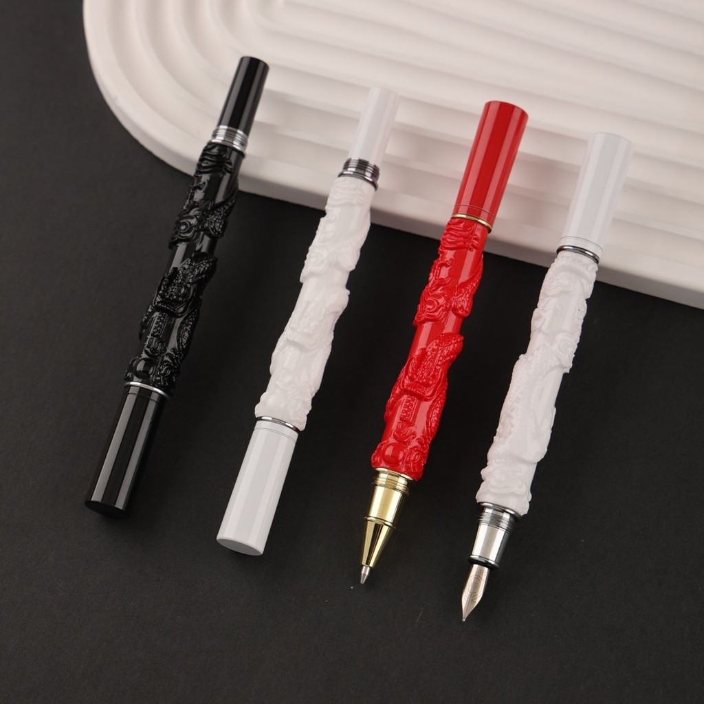 

Pena Naga Keramik Relief Gaya Kuno Hadiah Pena Fountain Jingdezhen