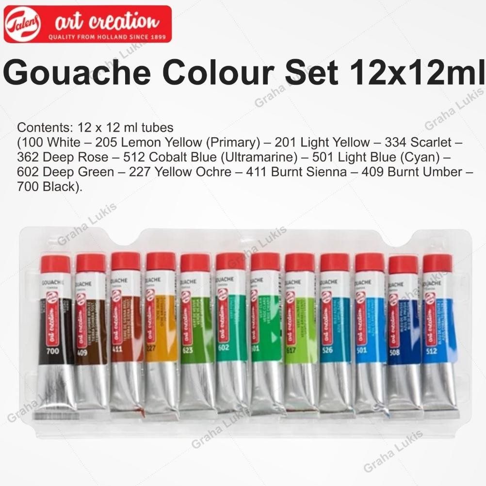 

Talens Art Creation Gouache Colour Set 12 X 12ml Terlaris