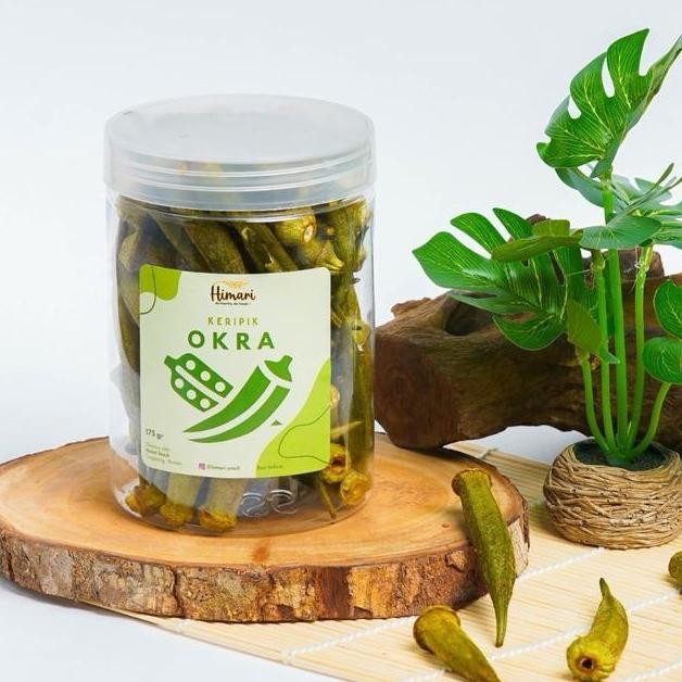 

Keripik Sayur Okra Hijau Kering Cemilan Himari Sna Produk Lokal Halal