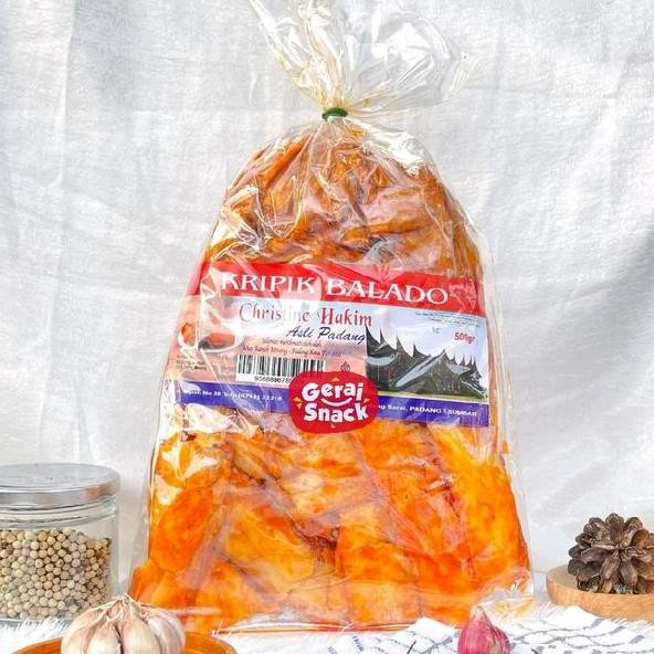 

Keripik Balado Sanjai Gr Christine Hakim Oleh2 Khas Padang