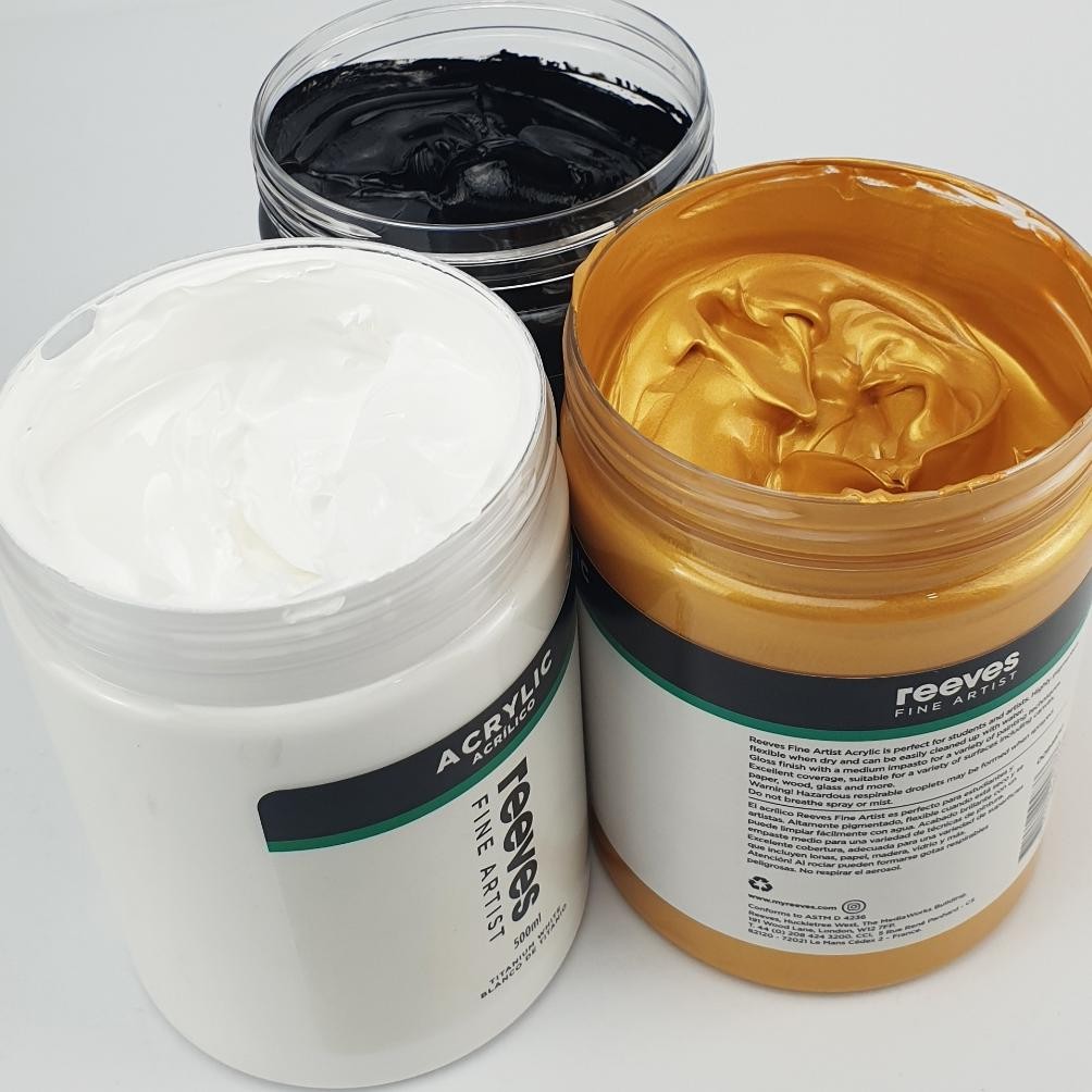 

Reeves Acrylic Artists 500ml Acrylic Color Paint Cat Akrilik Terlaris