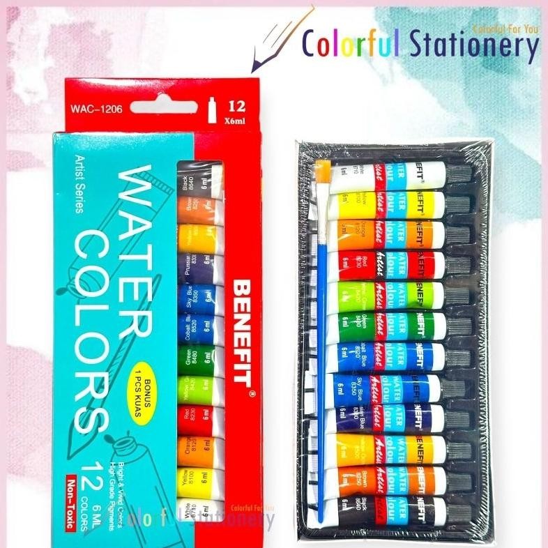 

Cat Air / Water Colors Benefit 12 Warna (Set) Terlaris