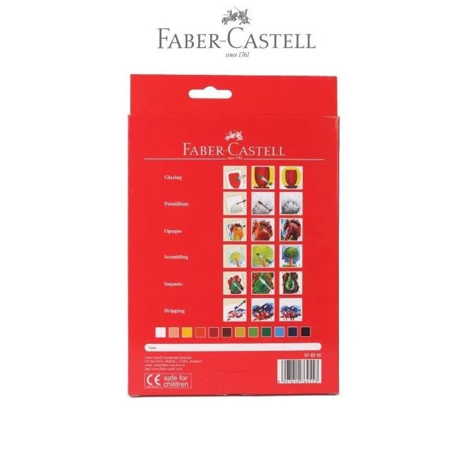 

Faber Castell Acrylic Colour Tube set 12 / Cat Akrilik 12 warna Free Kuas dan Pallet Terlaris