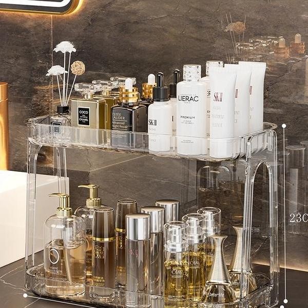 Rak 2 Susun Serbaguna Rak Kosmetik 2 Susun