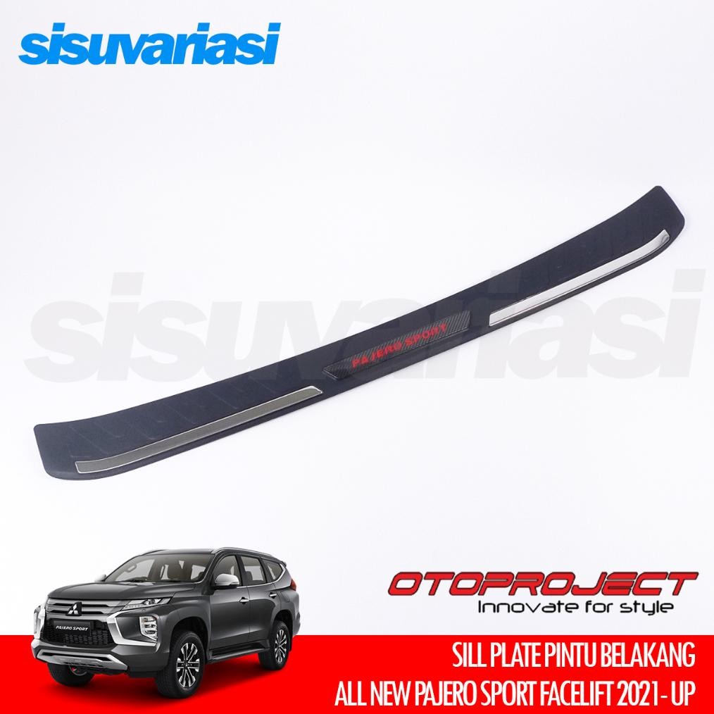 termurah sill plate belakang pajero sport 2021-2024 aksesoris chrome stainless otoproject