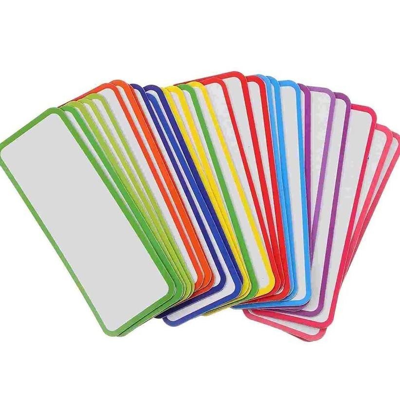 

27Pcs Magnetic Label Magnet Tempelan Kulkas Memo Sticky Notes / Magnetic Label Holder Display Label Name Tag Tag Magnetik RB07