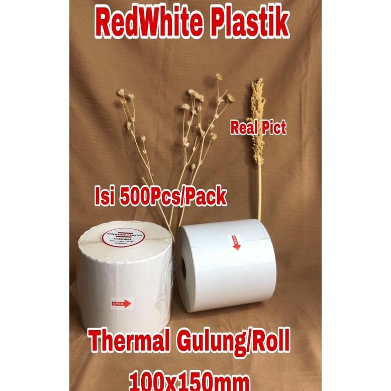 

Label Stiker Thermal Roll/Gulung Uk 100x150mm Isi 500 Pcs Kertas Thermal Termurah RB07