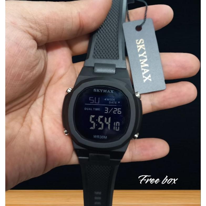 JAM TANGAN DIGITAL PRIA SKYMAX 2302G ANTI AIR/JAM TANGAN COWOK KEKINIAN RB