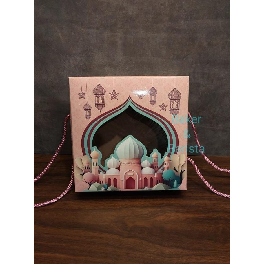 (Expert) box lebaran sheela kotak brownies lebaran dus kue 20x20 kue tart lapis