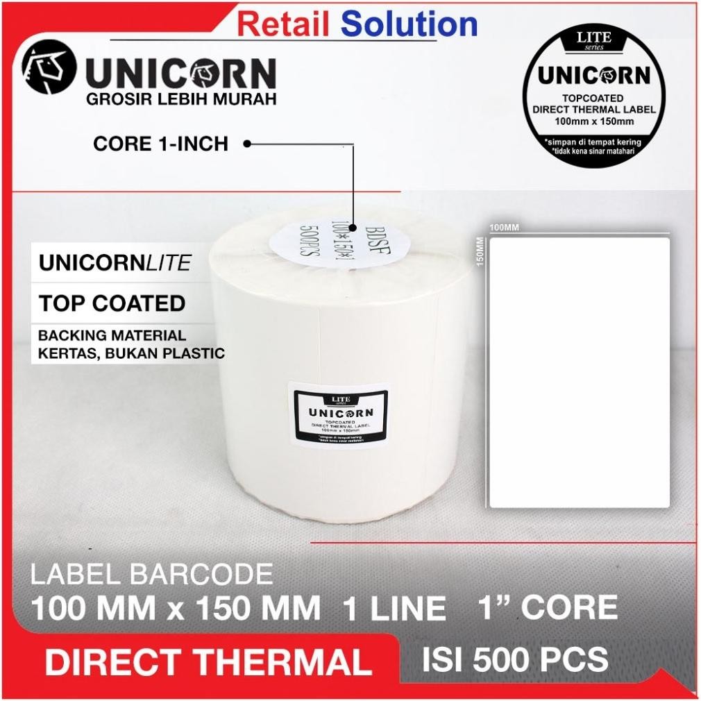 

Stiker Label Resi Thermal 100x150 / 100 X 150 Mm / 100x150mm / A6 / 10X15CM / 10 X 15 CM / 10X15 CM RB07