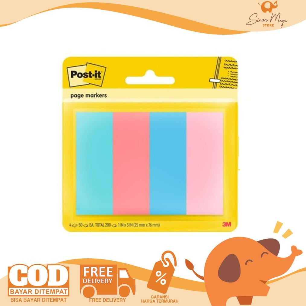 

3M Post It 671-4ASST / Memo Tempel Penanda Floral Fantasy Page Marker RB07