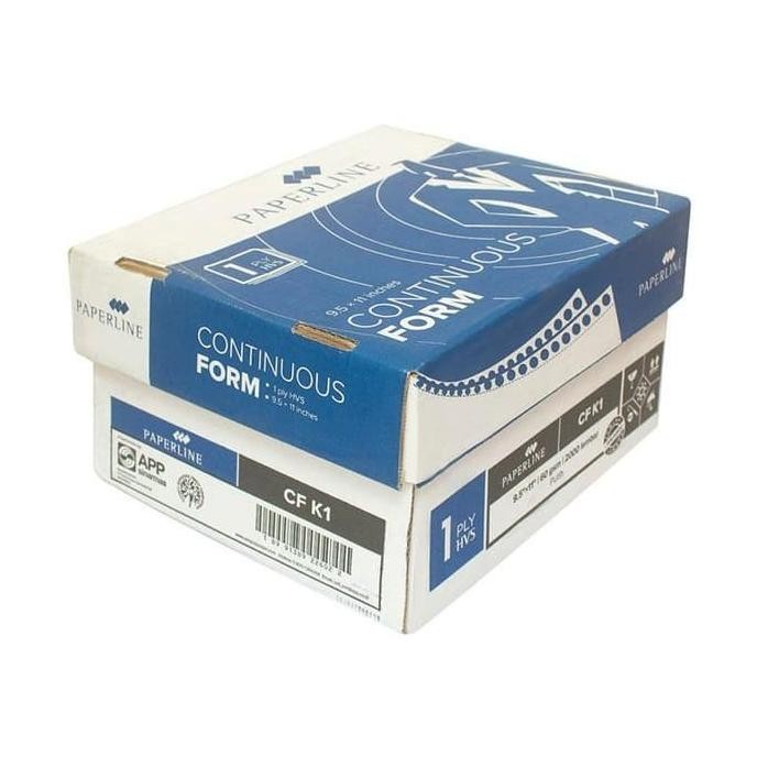 

Kertas Continuous Form 1 Ply Putih Paperline / CF K1 RB07