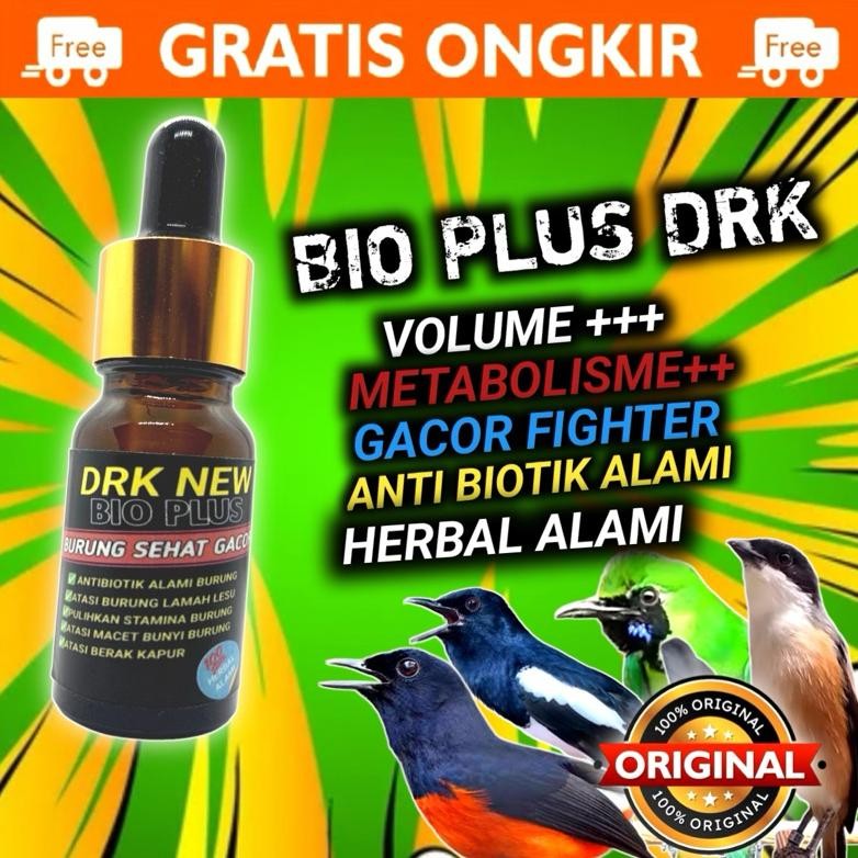 Vitamin Burung Bio Plus DRK New 10ml Hitam