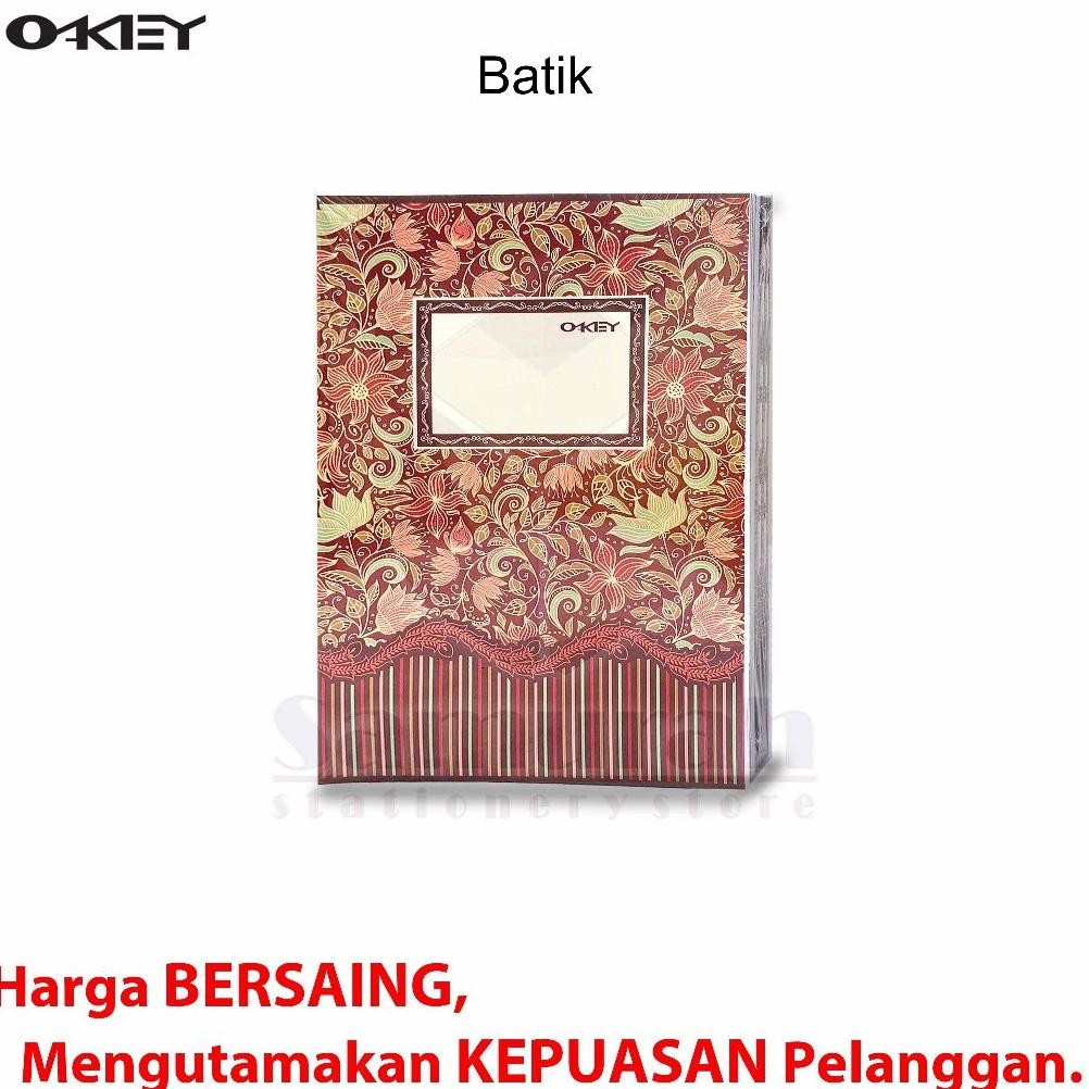 

Buku Tulis Quarto OKEY Isi 38 Lembar Kraft / Batik Produk KIKY Ukuran A5 Kecil - Kwarto Isi 10 Buku RB07