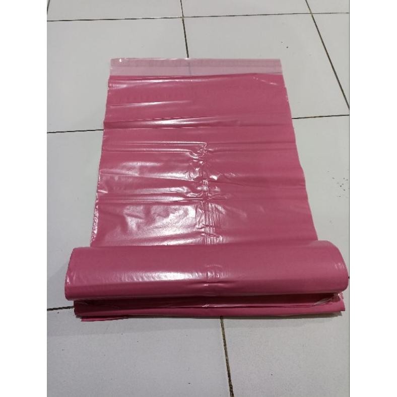 

plastik packing polymailer 35x50 isi 50 pink dan hitam RB07