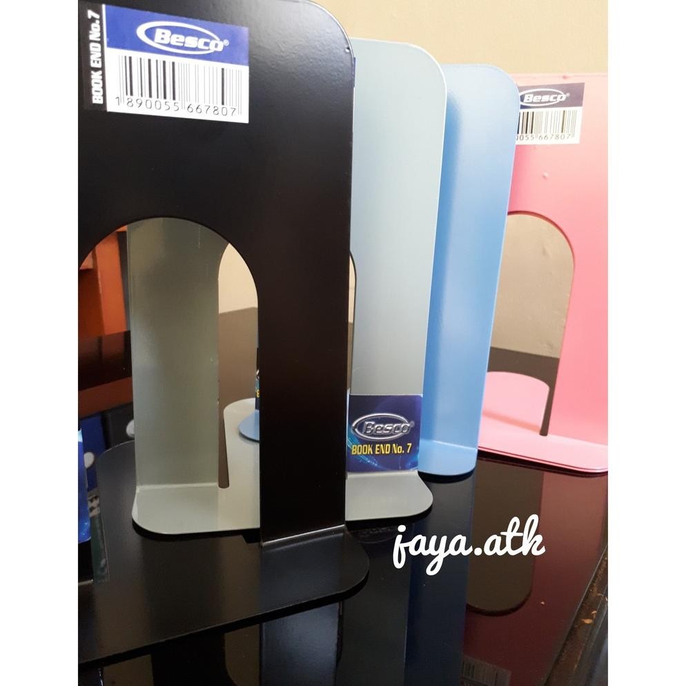 

Pembatas Buku Besi Bookend Book Holder Penyangga Sandaran Buku Meja 7 Inch RB07