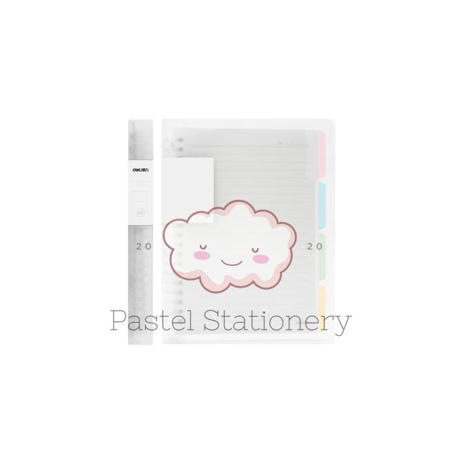 

Buku Binder Note B5 Deli QHB560 Transparan - Loose Leaf NotB5 Clear Cover RB07